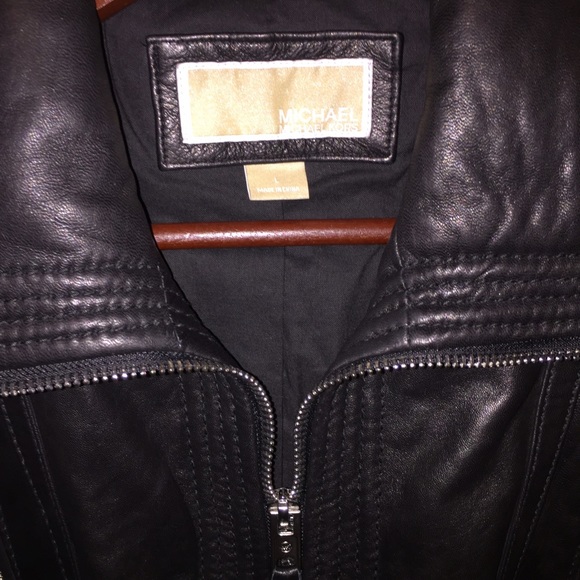 🎉NWT! Michael Kors" Moto Leather Jacket!! - Picture 2 of 4