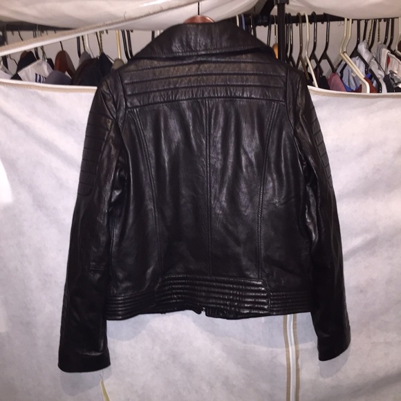 🎉NWT! Michael Kors" Moto Leather Jacket!! - Picture 3 of 4