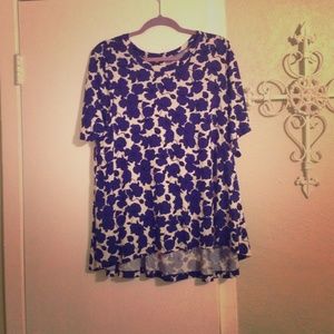 Flowy Black and Blue H&M Top