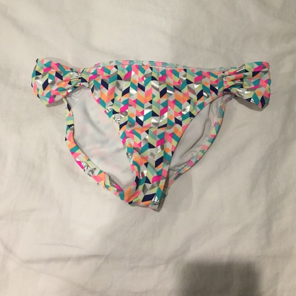 PINK  bathing suit bottoms.