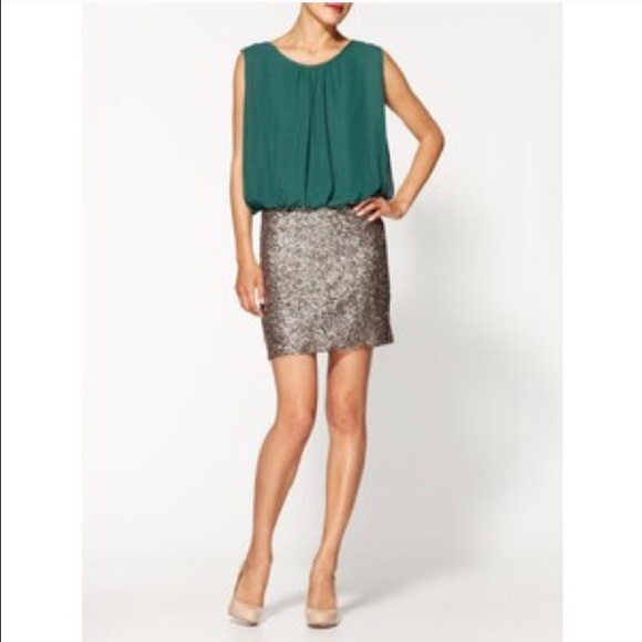 NWT Emerald Sequin Skirt Dress ✨