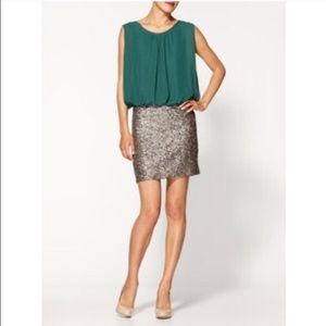 NWT Emerald Sequin Skirt Dress ✨