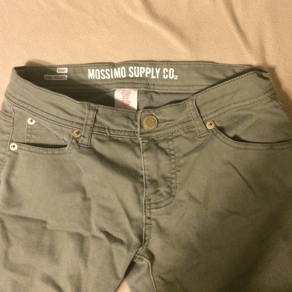 Army Green Skinny Jeans - Picture 2 of 3