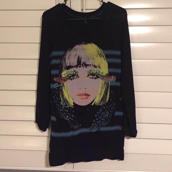 Long sleeve sweater shirt/dress