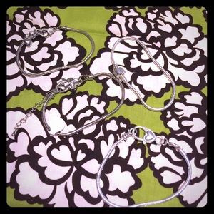 925 Sterling Silver Charm bracelets.