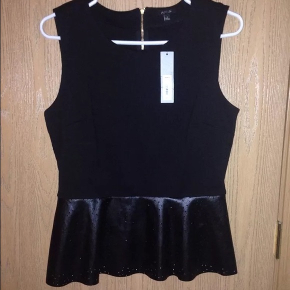 Apt. 9 Tops - Black Peplum blouse