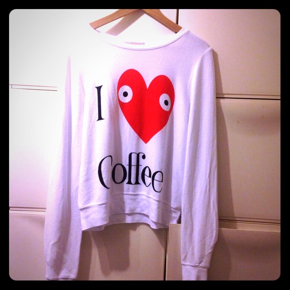 Wildfox Sweaters - WildFox I Love Coffee Sweatshirt ❤️☕️❤️☕️