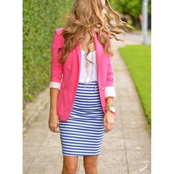 zara neon pink jacket