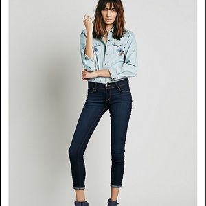 Free People Skinny Ankle Cropped Jeans