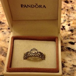 Sterling Silver Pandora Princess Ring
