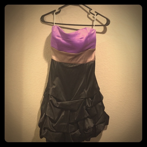 Jessica Mcclintock colorblock mini dress
