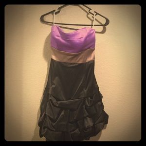 Jessica Mcclintock colorblock mini dress