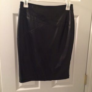 Faux Leather Pencil Skirt