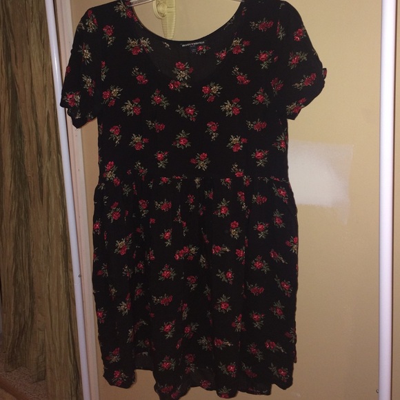 black floral dress