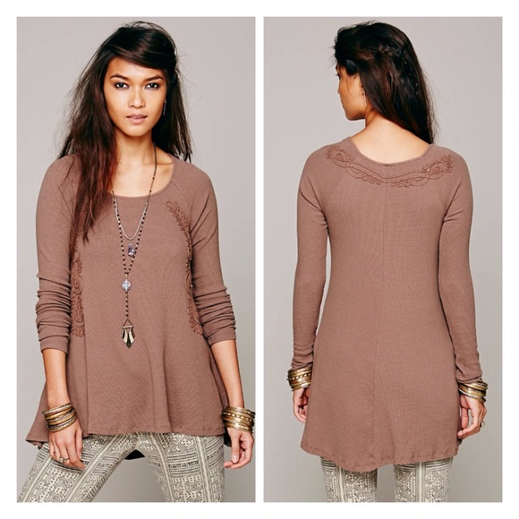 Free People Tops - Free People Victorian Scroll Thermal