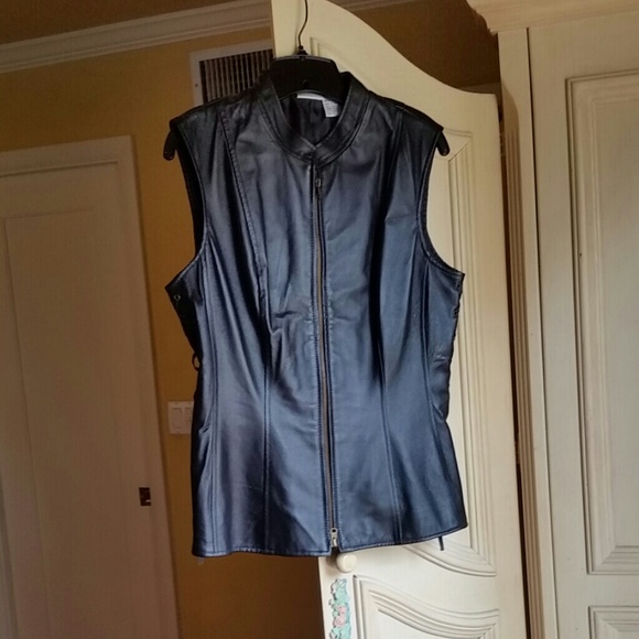 Leather vest