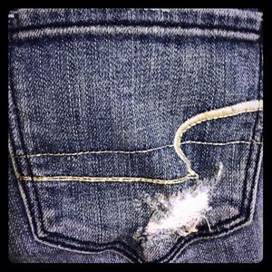 American Eagle straight fit distressed jeans!