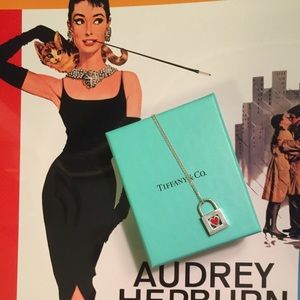 🚫Sold🚫Red heart lock charm from Tiffany & Co.