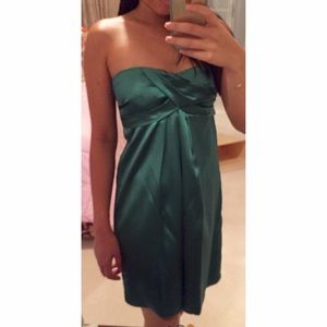 Emerald satin dress ✨