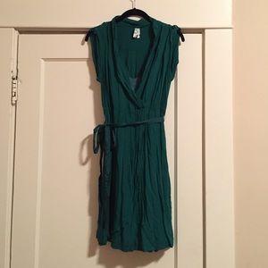 Anthropologie Maeve emerald green dress, M