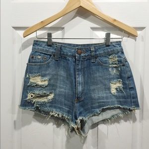 High waist shorts