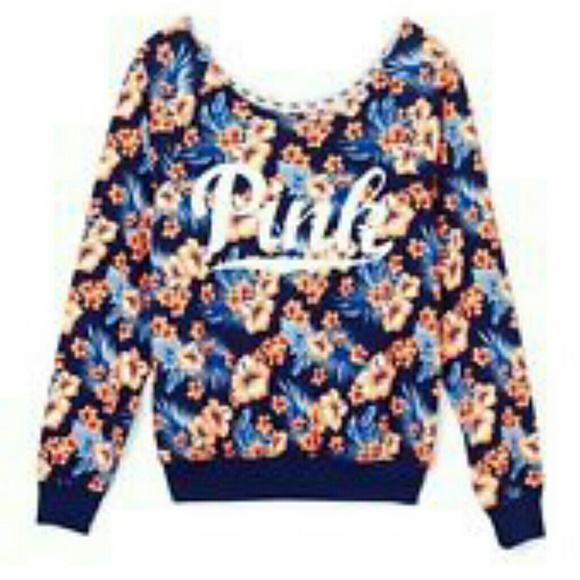 PINK Victoria's Secret Sweaters - PINK VS  slouchy Crew neck sweatshirt