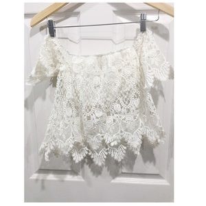 Lace crop top