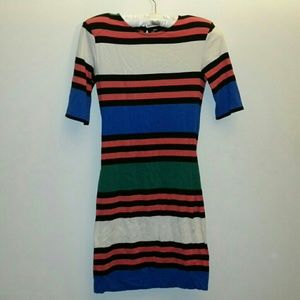 Color block striped dress French Connection