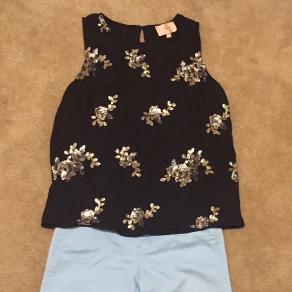 🍁SALE🍁Black sparkling tank top dressy