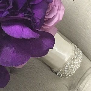 Bridal rhinestone bouquet wrap