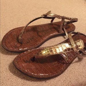 Gold Sam Edelman sandals