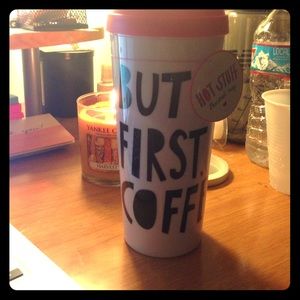 Bando "But first, coffee" tumbler/mug