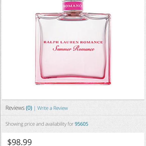 Ralph Lauren Romance Summer Perfume (Barely used)