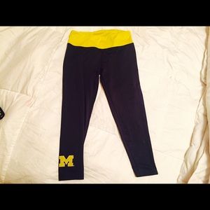 University of Michigan running capri's