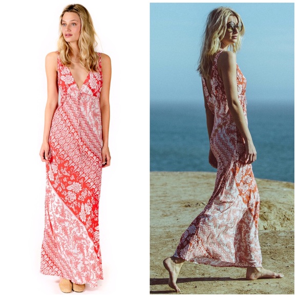 NOVELLA ROYALE FREE PEOPLE SMALL BOHO MAXI DRESS