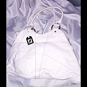 White FENDI purse
