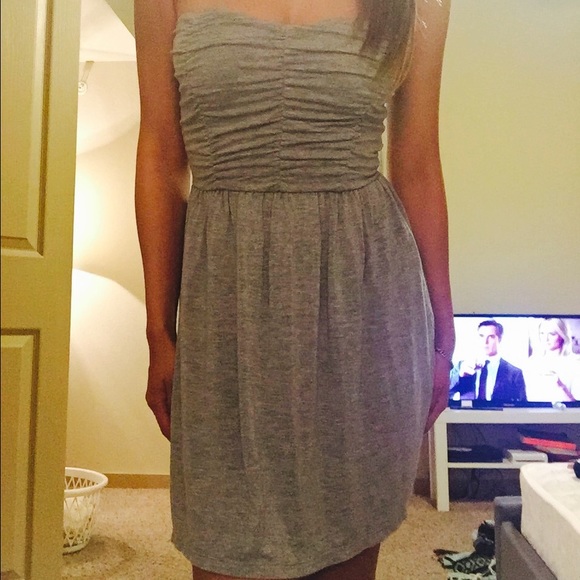 Grey tube dress