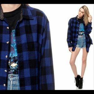 Blue & Black Flannel
