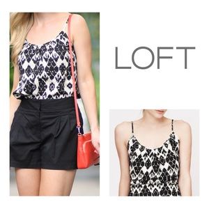 LOFT Ikat Print Linen Cami