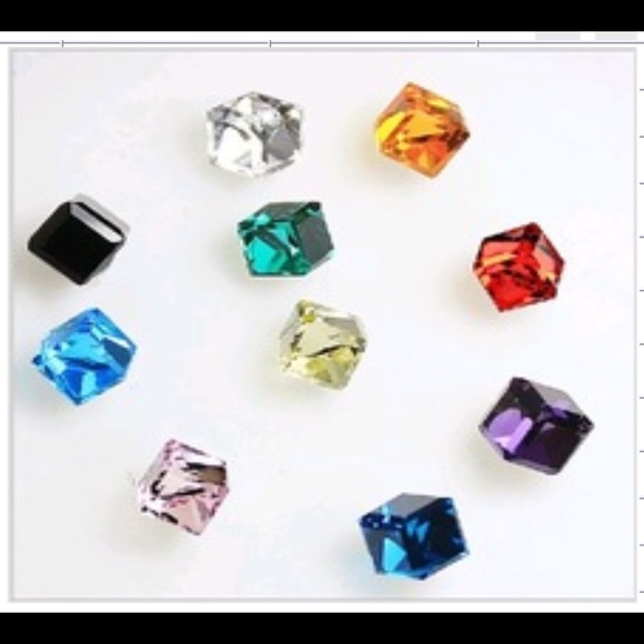 Cube Crystal Earrings