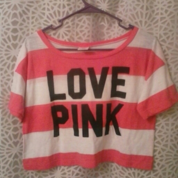 oversized VS PINK crop top