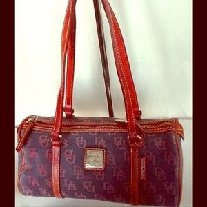 One Authentic Dooney & Bourke Denim Duffle Barrel
