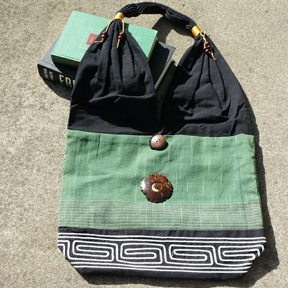 {HP} GWaC Thai Large Cloth Bag - Green