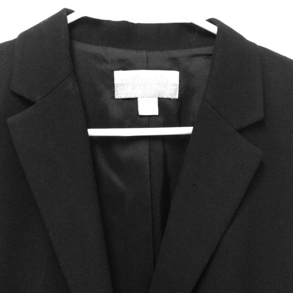 Casual Corner Jackets & Blazers - Black slimming two button jacket