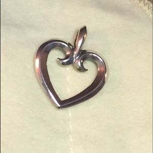 James Avery large beveled heart