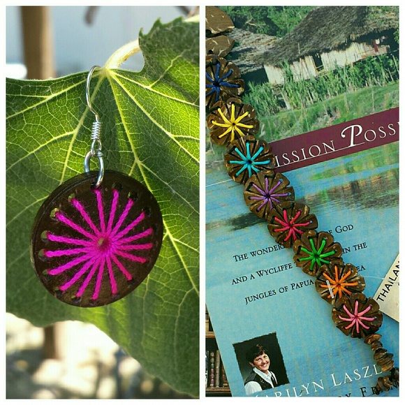{HP} GWaC Thai Coconut Earrings & Bracelet Set
