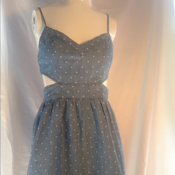 Abercrombie & Fitch Blue Polka Dot Dress