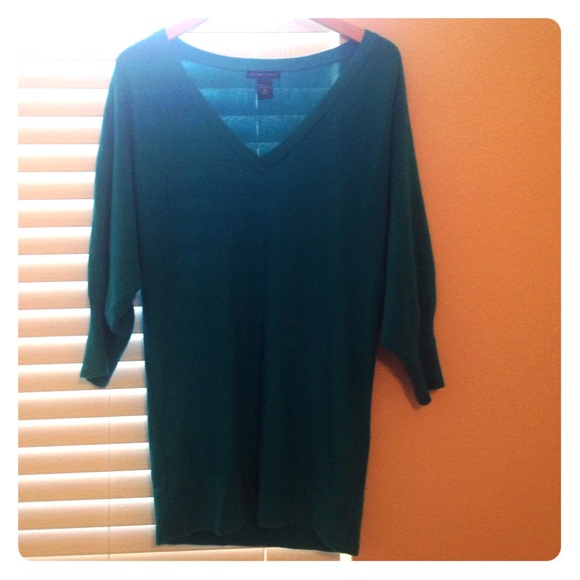 Teal dolman sweater tunic