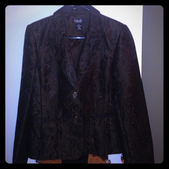 Brown textured blazer