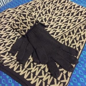 3 piece Michael Kors hat scarf and gloves set